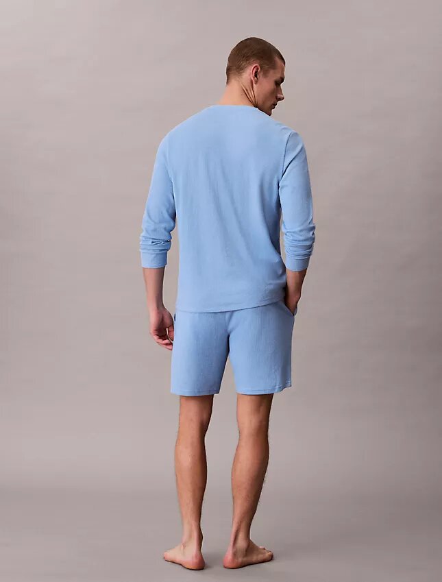 Schlafshorts aus Waffelpiqué Schlafshorts aus Waffelpiqué