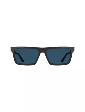 Schlanke Sonnenbrille aus Acetat in modifiziertem Rechteckformat