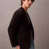 Schmal geschnittener Blazer aus Wollgabardine Schmal geschnittener Blazer aus Wollgabardine
