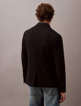 Schmal geschnittener Blazer aus Wollgabardine