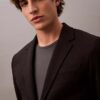 Schmal geschnittener Blazer aus Wollgabardine Schmal geschnittener Blazer aus Wollgabardine