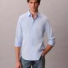 Schmal geschnittenes Stretch-Hemd mit Knopfleiste Schmal geschnittenes Stretch-Hemd mit Knopfleiste