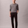 Schmale Chino-Hose aus Baumwollsatin Schmale Chino-Hose aus Baumwollsatin