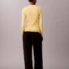 Schmaler Pullover aus Baumwollripp