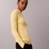Schmaler Pullover aus Baumwollripp