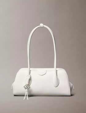 Schultertasche mit Emblem-Logo