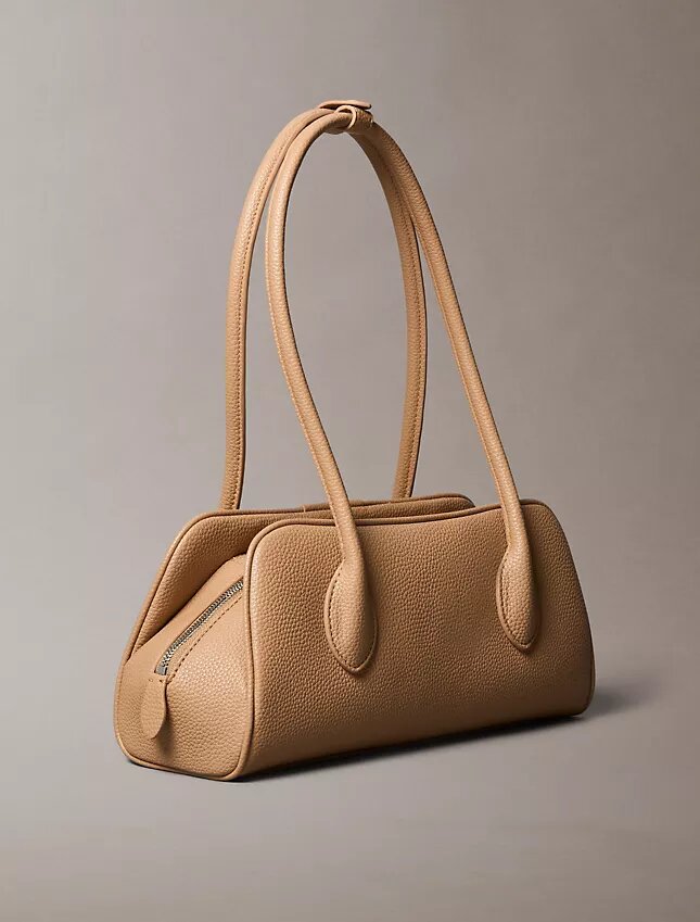 Schultertasche mit Emblem-Logo Schultertasche mit Emblem-Logo