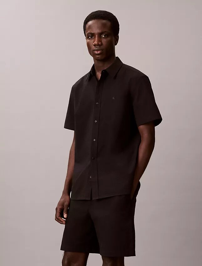 Seersucker Classic Button-Down-Hemd Seersucker Classic Button-Down-Hemd