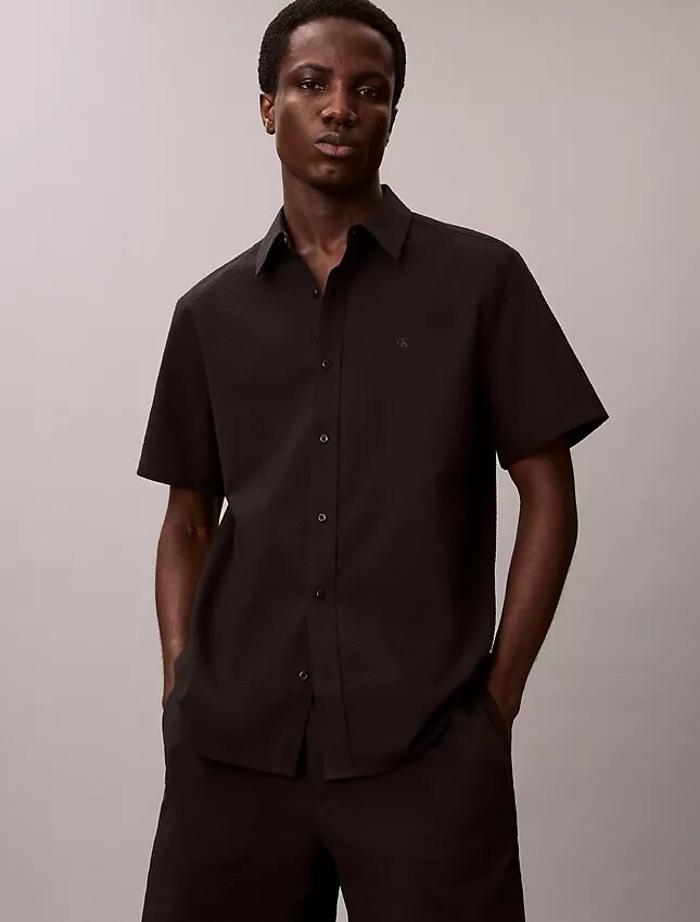 Seersucker Classic Button-Down-Hemd Seersucker Classic Button-Down-Hemd