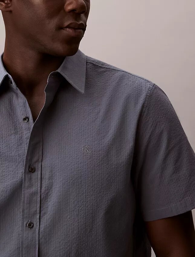 Seersucker Classic Button-Down-Hemd Seersucker Classic Button-Down-Hemd