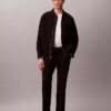 Seersucker-Hose mit geradem Schnitt Seersucker-Hose mit geradem Schnitt