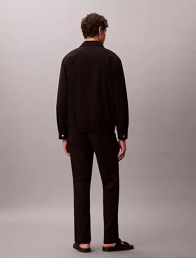 Seersucker-Hose mit geradem Schnitt Seersucker-Hose mit geradem Schnitt
