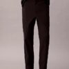 Seersucker-Hose mit geradem Schnitt Seersucker-Hose mit geradem Schnitt