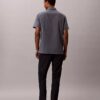 Seersucker-Hose mit geradem Schnitt Seersucker-Hose mit geradem Schnitt
