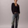 Set aus Baumwoll-Ripp-Strickjacke und Tanktop Set aus Baumwoll-Ripp-Strickjacke und Tanktop