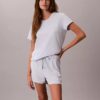 Set aus T-Shirt und Shorts aus Viskose-Baumwollmischung Set aus T-Shirt und Shorts aus Viskose-Baumwollmischung
