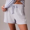 Set aus T-Shirt und Shorts aus Viskose-Baumwollmischung Set aus T-Shirt und Shorts aus Viskose-Baumwollmischung