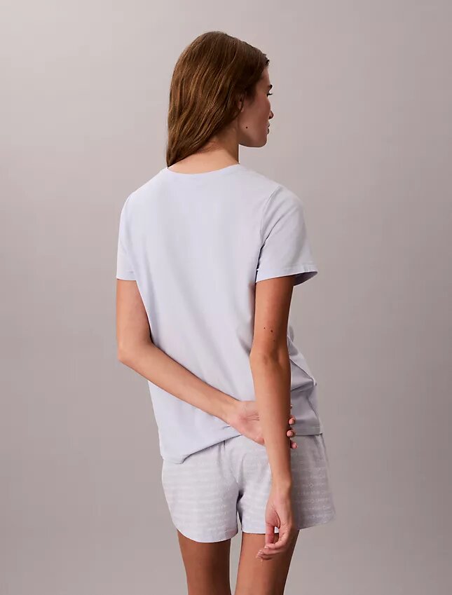 Set aus T-Shirt und Shorts aus Viskose-Baumwollmischung Set aus T-Shirt und Shorts aus Viskose-Baumwollmischung