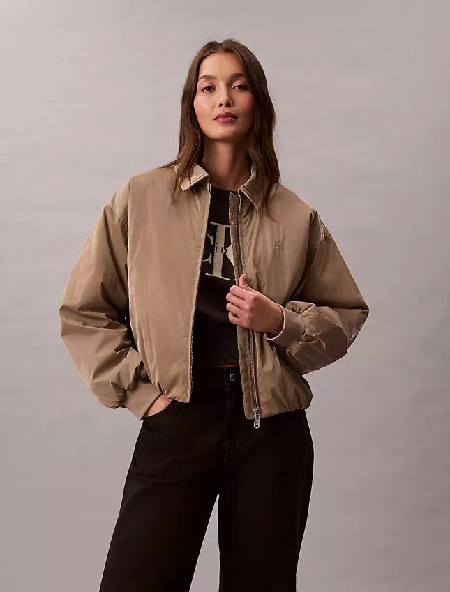 Shine gefütterte Bomberjacke Shine gefütterte Bomberjacke