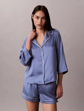 Shirt mit Satin-Glanz