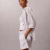 Shorts aus Leinen und Baumwolle
