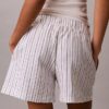 Shorts aus Leinen und Baumwolle