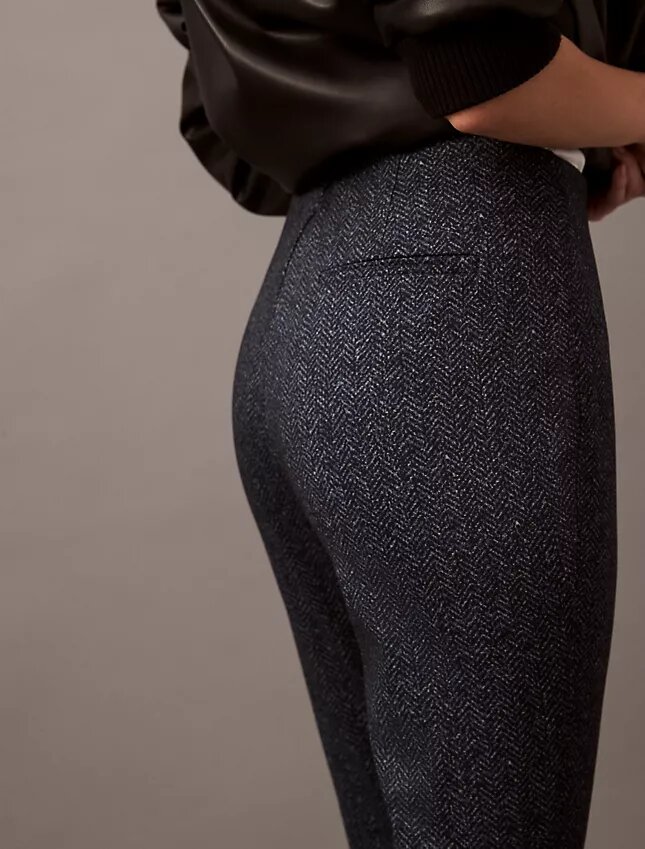 Skinny-Fit-Hose aus Ponte mit Fischgrätenmuster Skinny-Fit-Hose aus Ponte mit Fischgrätenmuster