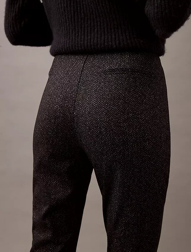 Skinny-Fit-Hose aus Ponte mit Fischgrätenmuster Skinny-Fit-Hose aus Ponte mit Fischgrätenmuster