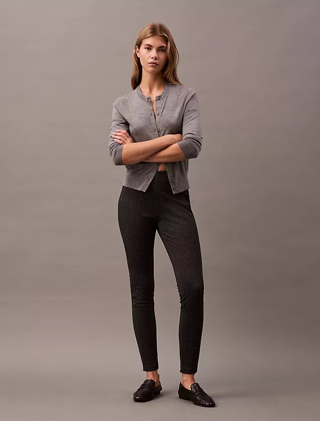 Skinny-Hose aus Ponte mit Hahnentrittmuster Skinny-Hose aus Ponte mit Hahnentrittmuster