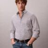 Slim-Fit-Hemd aus Cotton Stretch mit Gingham-Muster