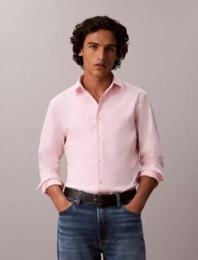 Slim-Fit-Hemd aus Supima-Cotton Stretch