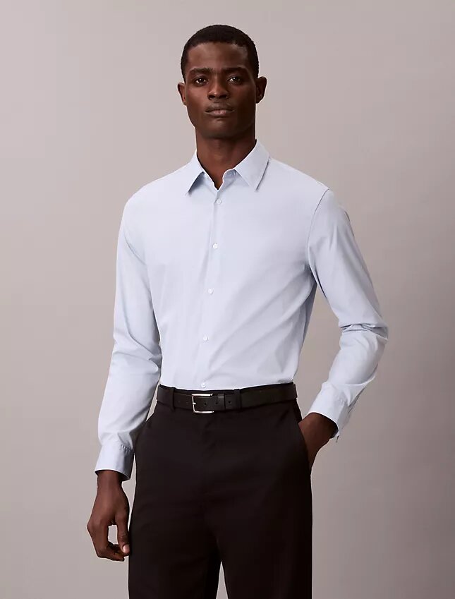 Slim-Fit-Hemd aus Supima-Cotton Stretch Slim-Fit-Hemd aus Supima-Cotton Stretch