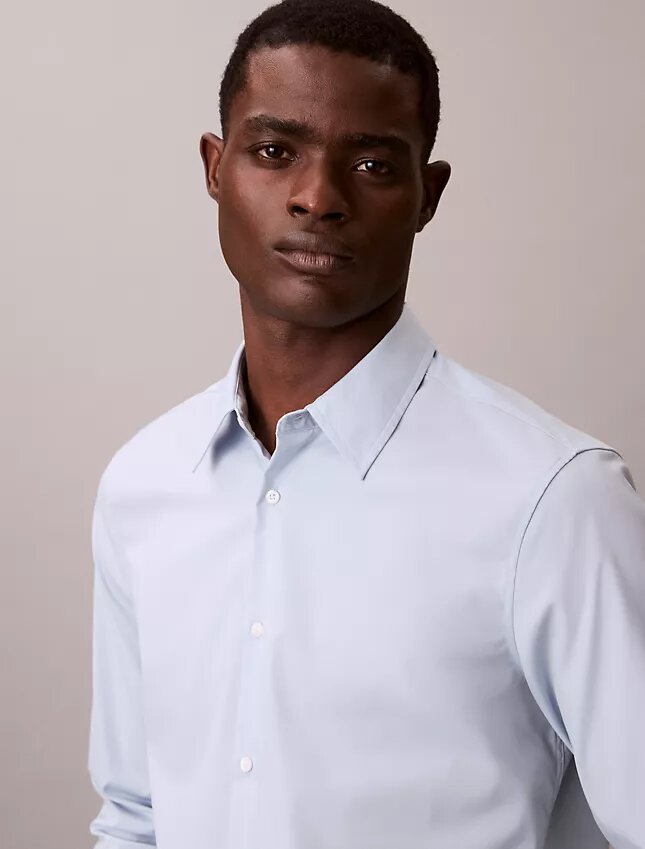 Slim-Fit-Hemd aus Supima-Cotton Stretch Slim-Fit-Hemd aus Supima-Cotton Stretch