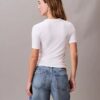 Slim-Fit-T-Shirt aus Modal-Stretch mit Monogram-Logo Slim-Fit-T-Shirt aus Modal-Stretch mit Monogram-Logo