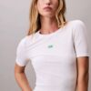 Slim-Fit-T-Shirt aus Modal-Stretch mit Monogram-Logo Slim-Fit-T-Shirt aus Modal-Stretch mit Monogram-Logo