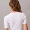 Slim-Fit-T-Shirt aus Modal-Stretch mit Monogram-Logo Slim-Fit-T-Shirt aus Modal-Stretch mit Monogram-Logo
