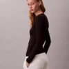 Slim-Fit-T-Shirt aus Modal-Stretch-Rippstoff Slim-Fit-T-Shirt aus Modal-Stretch-Rippstoff