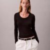 Slim-Fit-T-Shirt aus Modal-Stretch-Rippstoff Slim-Fit-T-Shirt aus Modal-Stretch-Rippstoff