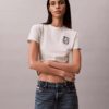 Slim-Fit-T-Shirt mit Blumenlogo Slim-Fit-T-Shirt mit Blumenlogo