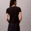 Slim-Fit-T-Shirt mit Blumenlogo Slim-Fit-T-Shirt mit Blumenlogo