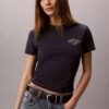 Slim-Fit-T-Shirt mit geschwungenem Logo-Print