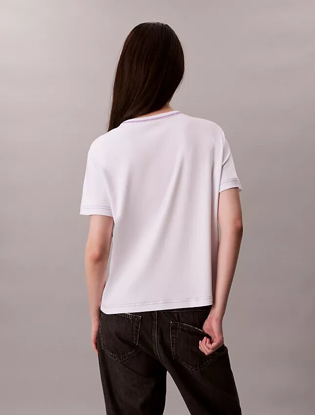 Slim-Fit-T-Shirt mit gesticktem Logo Slim-Fit-T-Shirt mit gesticktem Logo