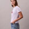 Slim-Fit-T-Shirt mit geteiltem Logo-Print Slim-Fit-T-Shirt mit geteiltem Logo-Print
