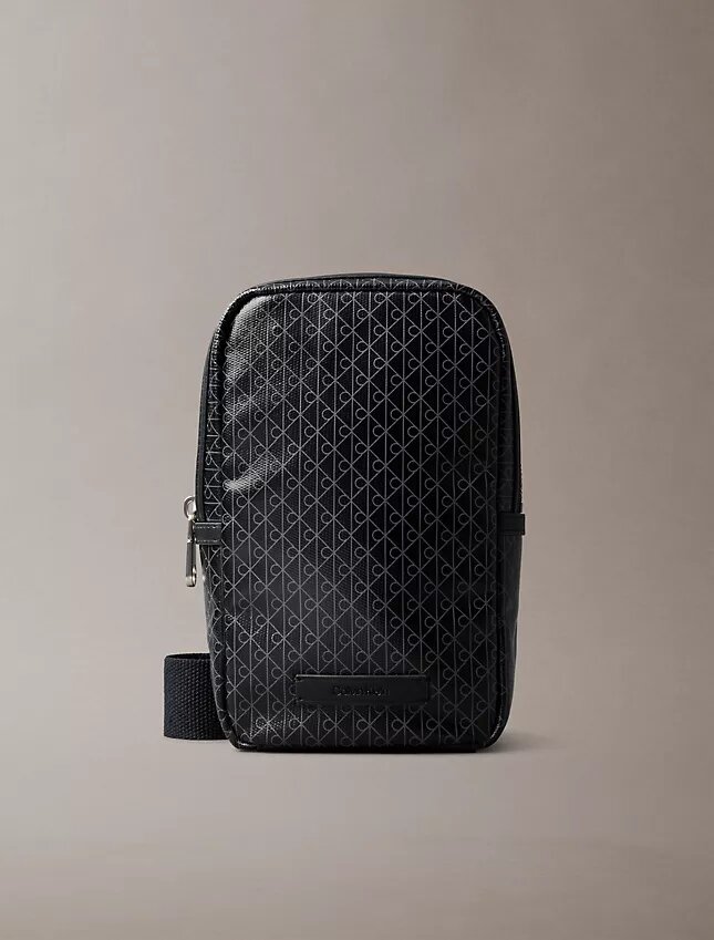 Sling-Tasche mit durchgehendem Emblem-Logo Sling-Tasche mit durchgehendem Emblem-Logo