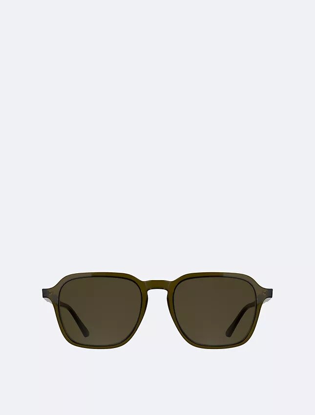 Sonnenbrille aus Acetat in modifizierter rechteckiger Form Sonnenbrille aus Acetat in modifizierter rechteckiger Form