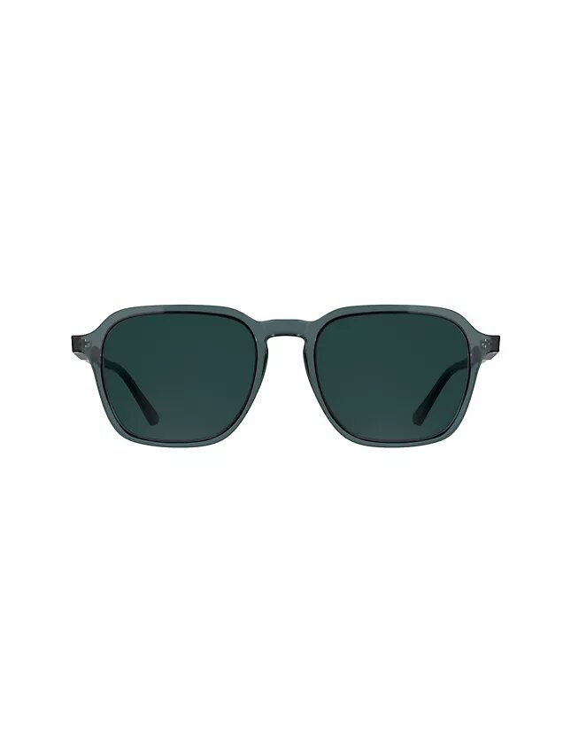 Sonnenbrille aus Acetat in modifizierter rechteckiger Form Sonnenbrille aus Acetat in modifizierter rechteckiger Form