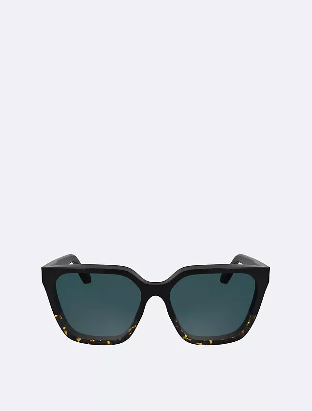 Sonnenbrille aus Acetat in modifizierter rechteckiger Form Sonnenbrille aus Acetat in modifizierter rechteckiger Form