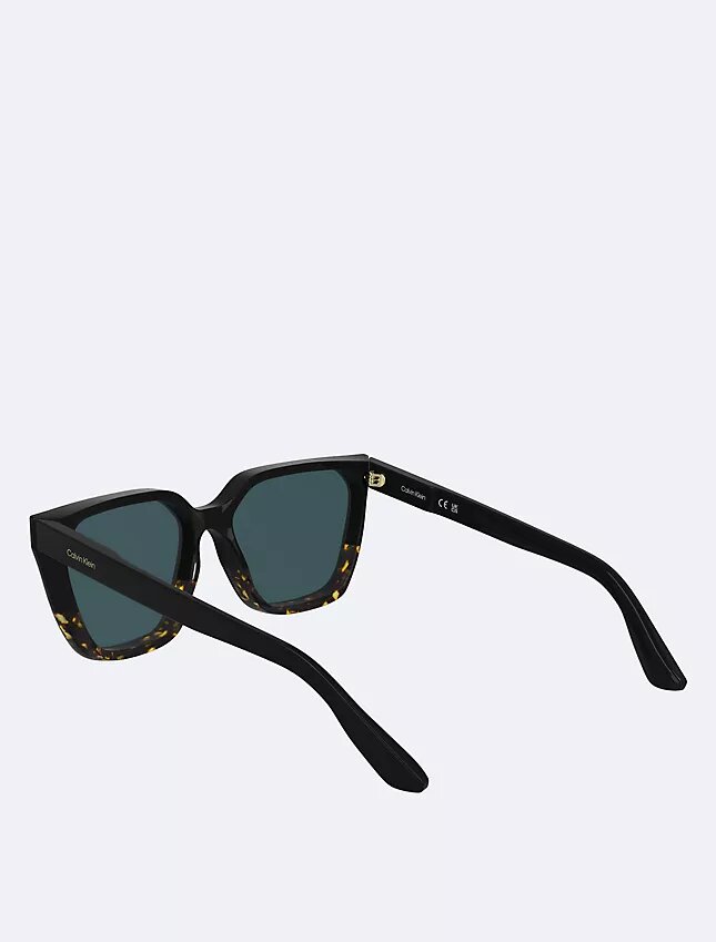 Sonnenbrille aus Acetat in modifizierter rechteckiger Form Sonnenbrille aus Acetat in modifizierter rechteckiger Form