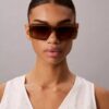 Sonnenbrille im modifizierten Rechteck-Design Sonnenbrille im modifizierten Rechteck-Design