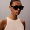 Sonnenbrille im modifizierten Rechteck-Design Sonnenbrille im modifizierten Rechteck-Design